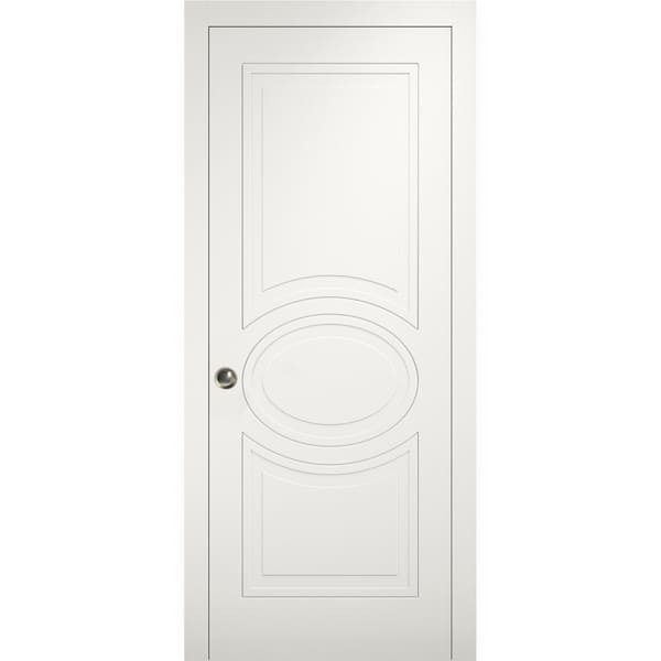 Vdomdoors Pocket Interior Door, 30" x 96", White MELA7001PD-WS-3096 - main